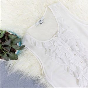 Sheer white blouse